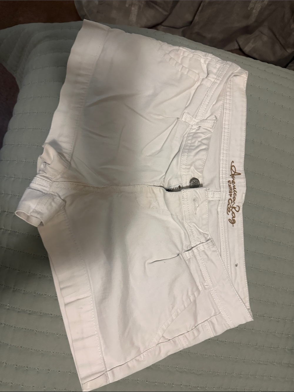 American Eagle Outfitters White Women's Denim Shorts - Clean Cut